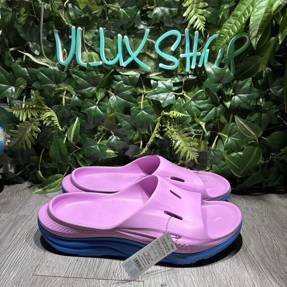 Hoka Ora Recovery Slide 3Men 13 Cyclamen Coastal Sky 1135061-CCSK
